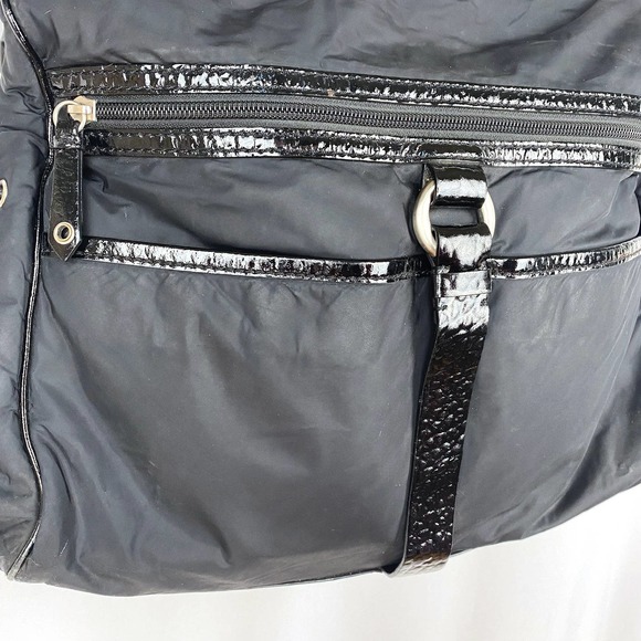 Cole Haan Diaper Bag Kyle Collection Black Nylon Adjustable Strap Baby Purse - Picture 3 of 12